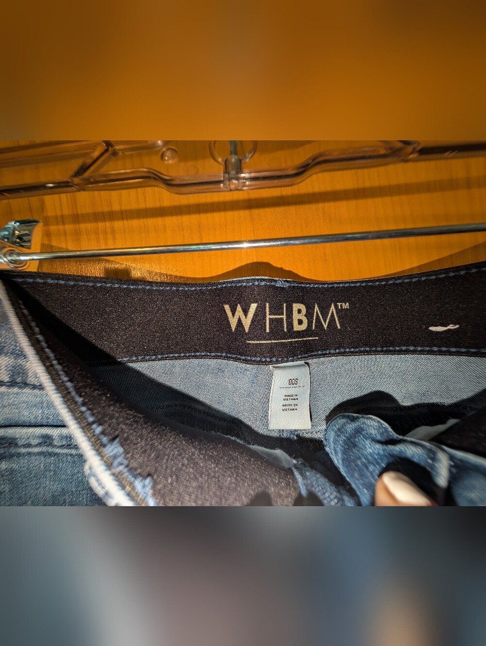 White House Black Market Blue Bootcut Stretch Jeans - Picture 4 of 5